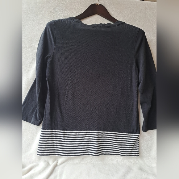 Nautica striped black top - Picture 7 of 7